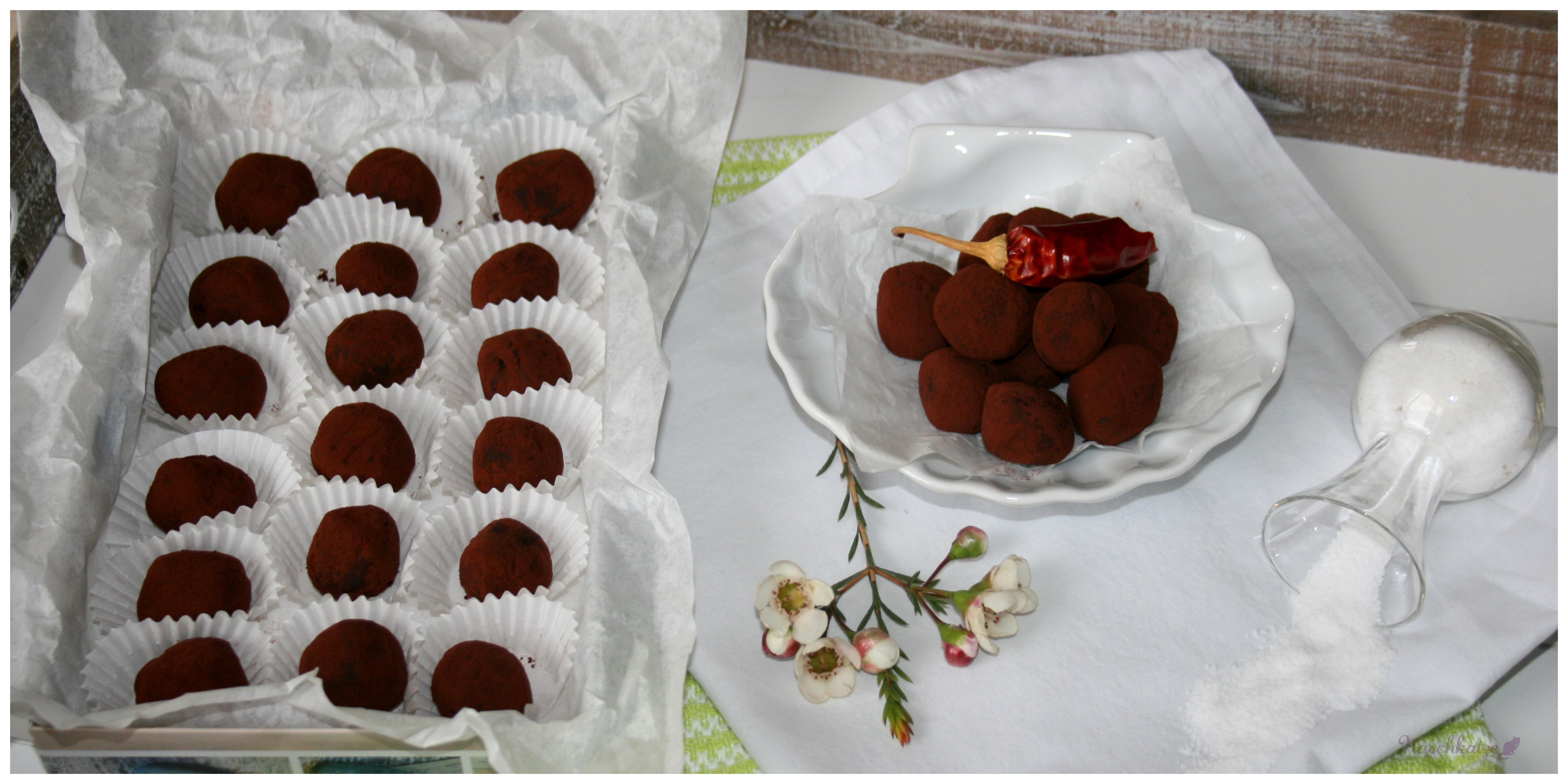 Ein Hauch Von Mittel Meer Vegane Schoko Truffel Mit Olivenol Fleur De Sel Chili Naschkatze 