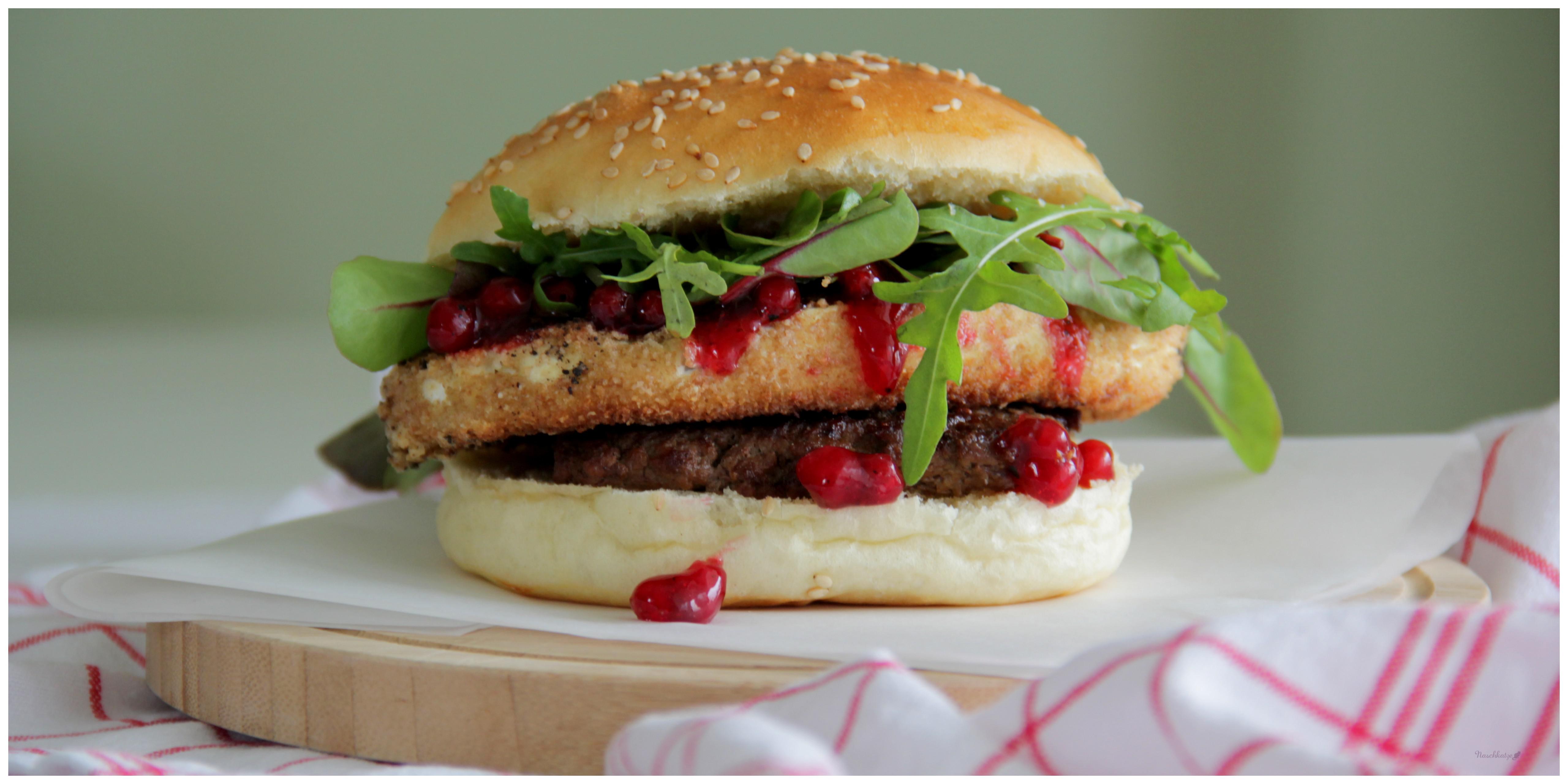 Burger mit Camembert1