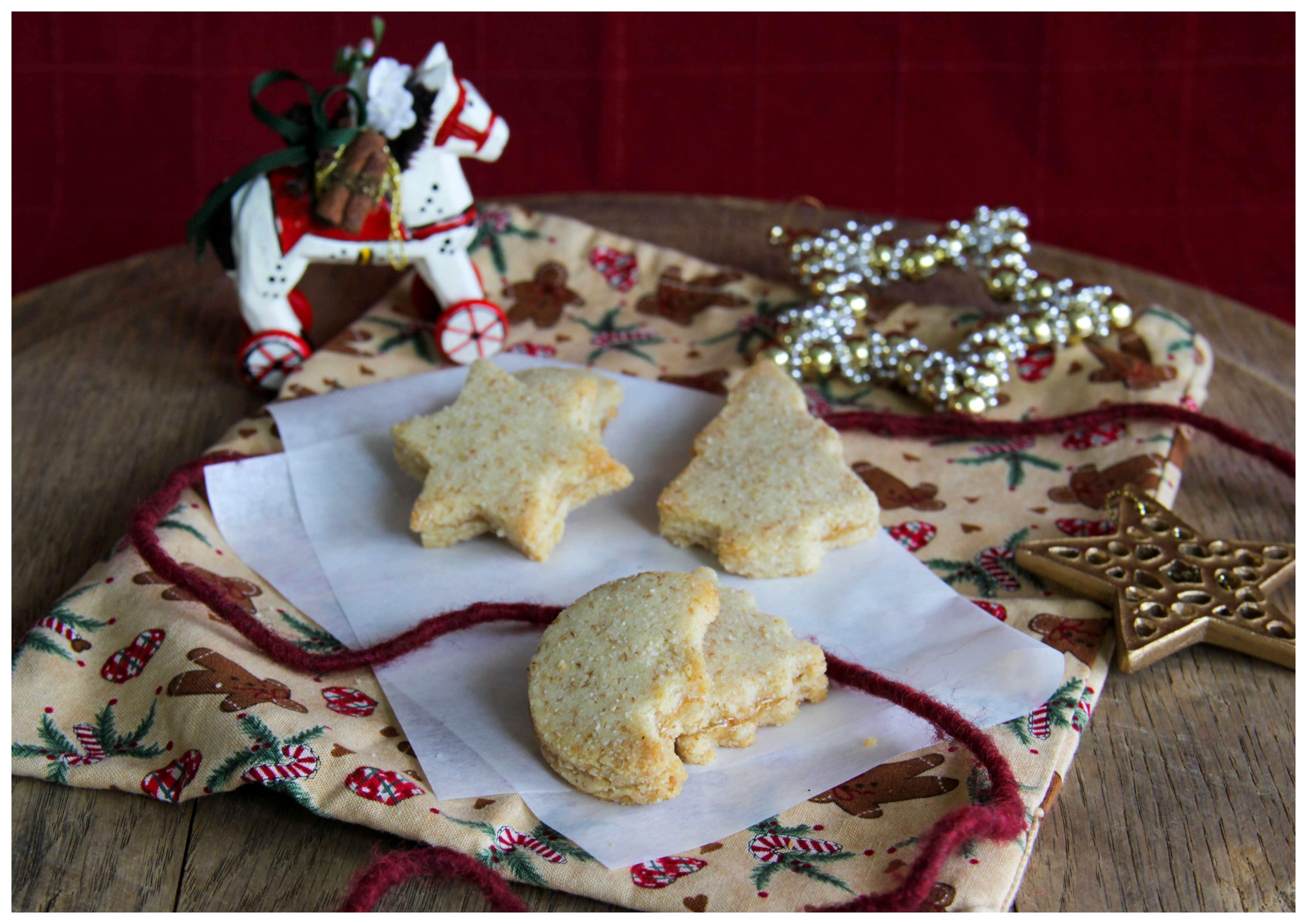 Marzipan-Quitten-Plätzchen mit Grieß