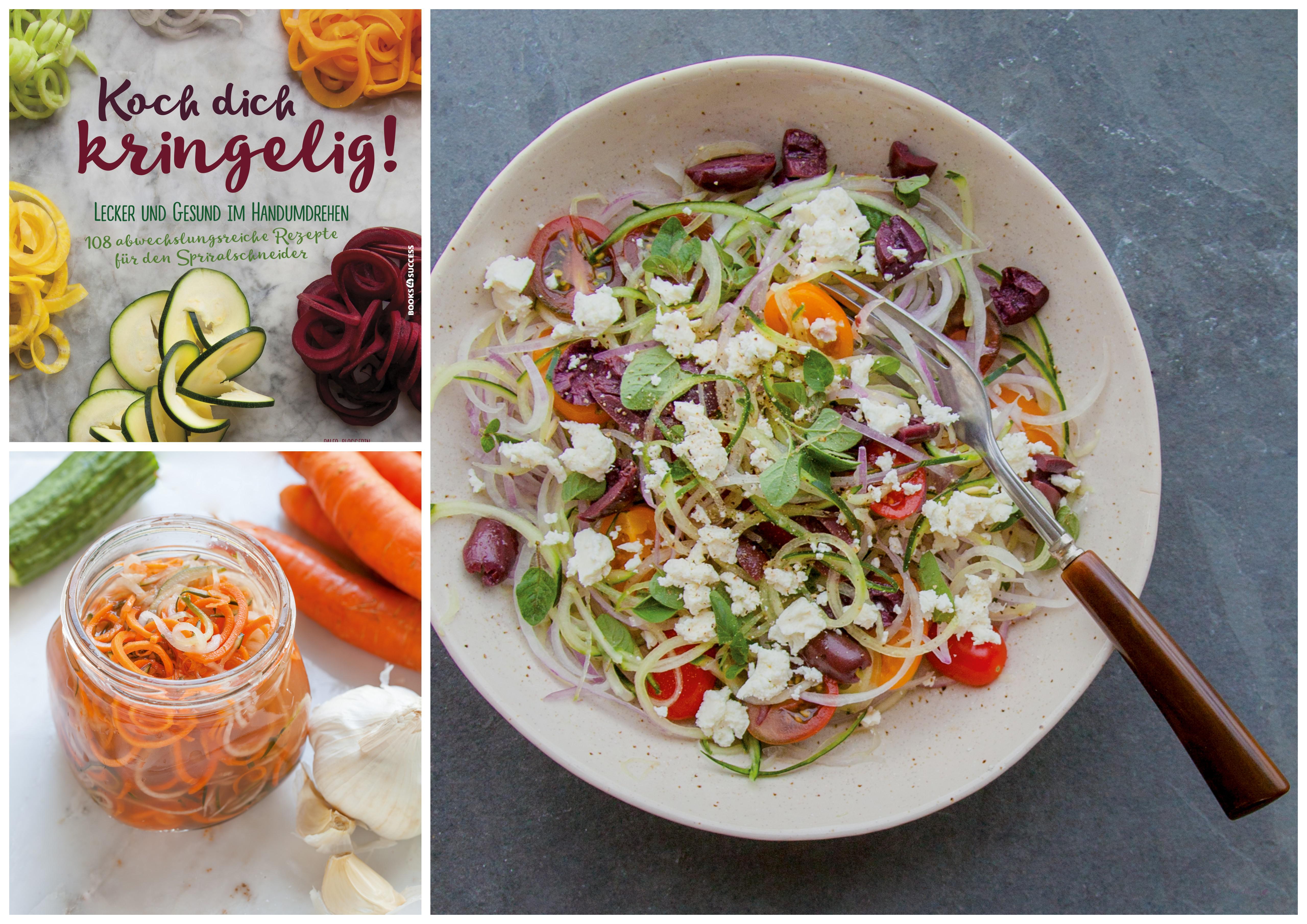 Buchrezension: „Koch dich kringelig“ von Kenzie Swanhart & Zucchinispaghetti mit Avocadopesto