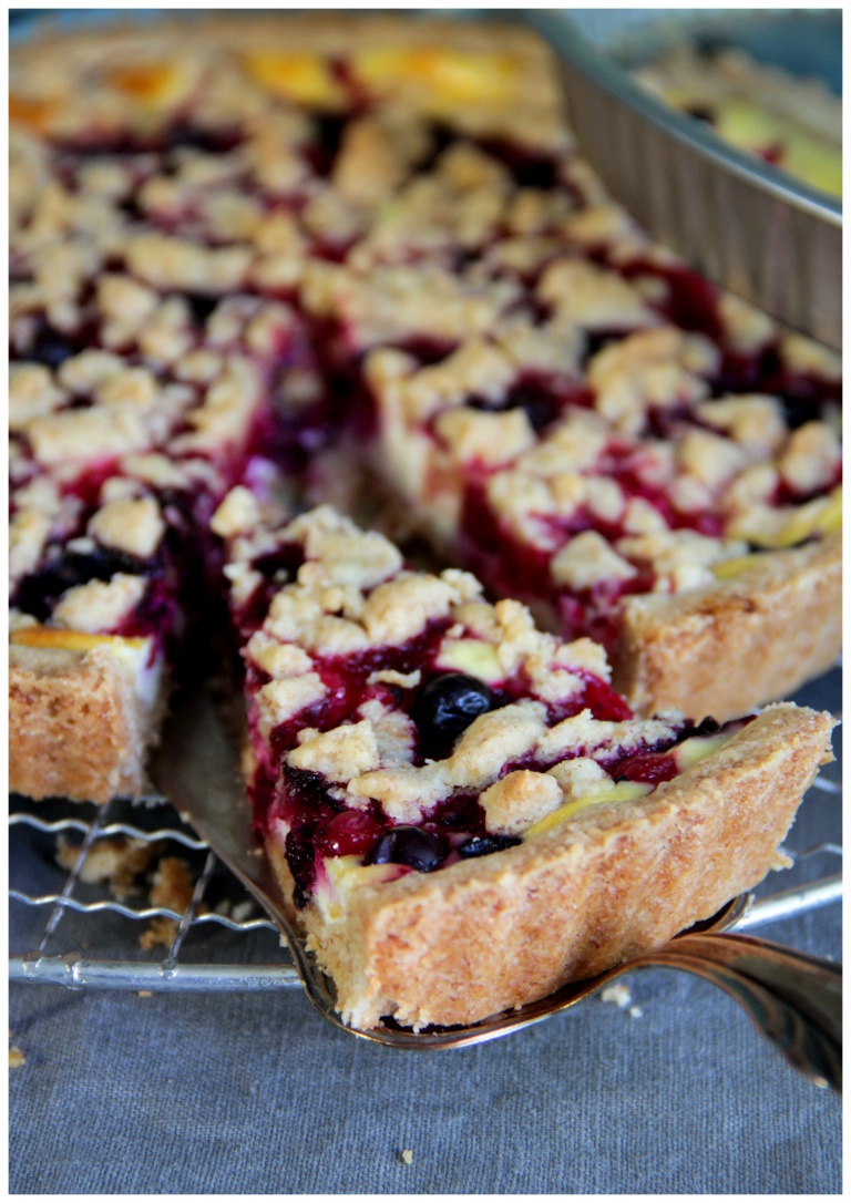 Tarte mit Beeren, Quarkcreme & Streuseln – Naschkatze Tarte mit Beeren, Quarkcreme & Streuseln – Naschkatze