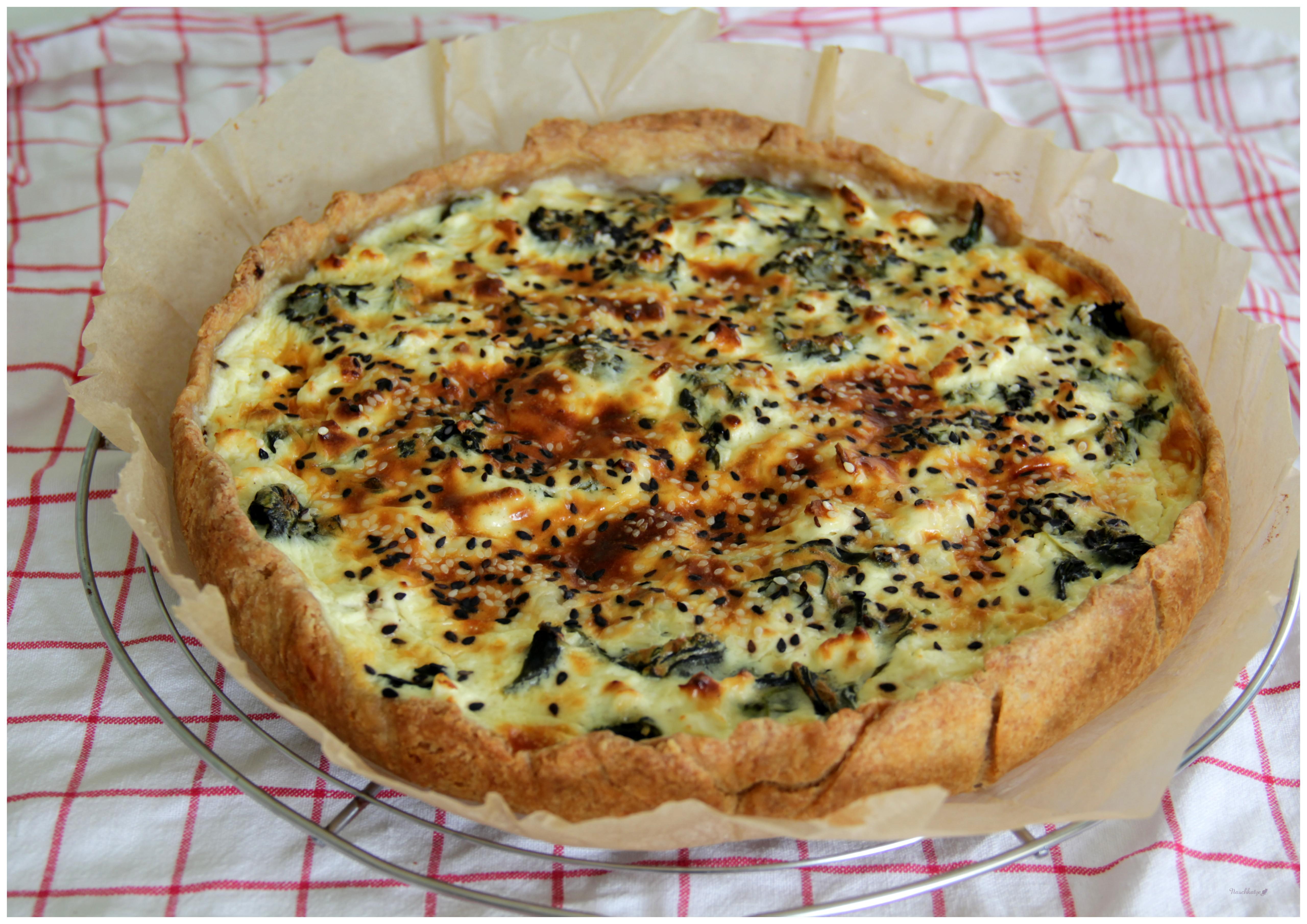 Spinatquiche mit Feta