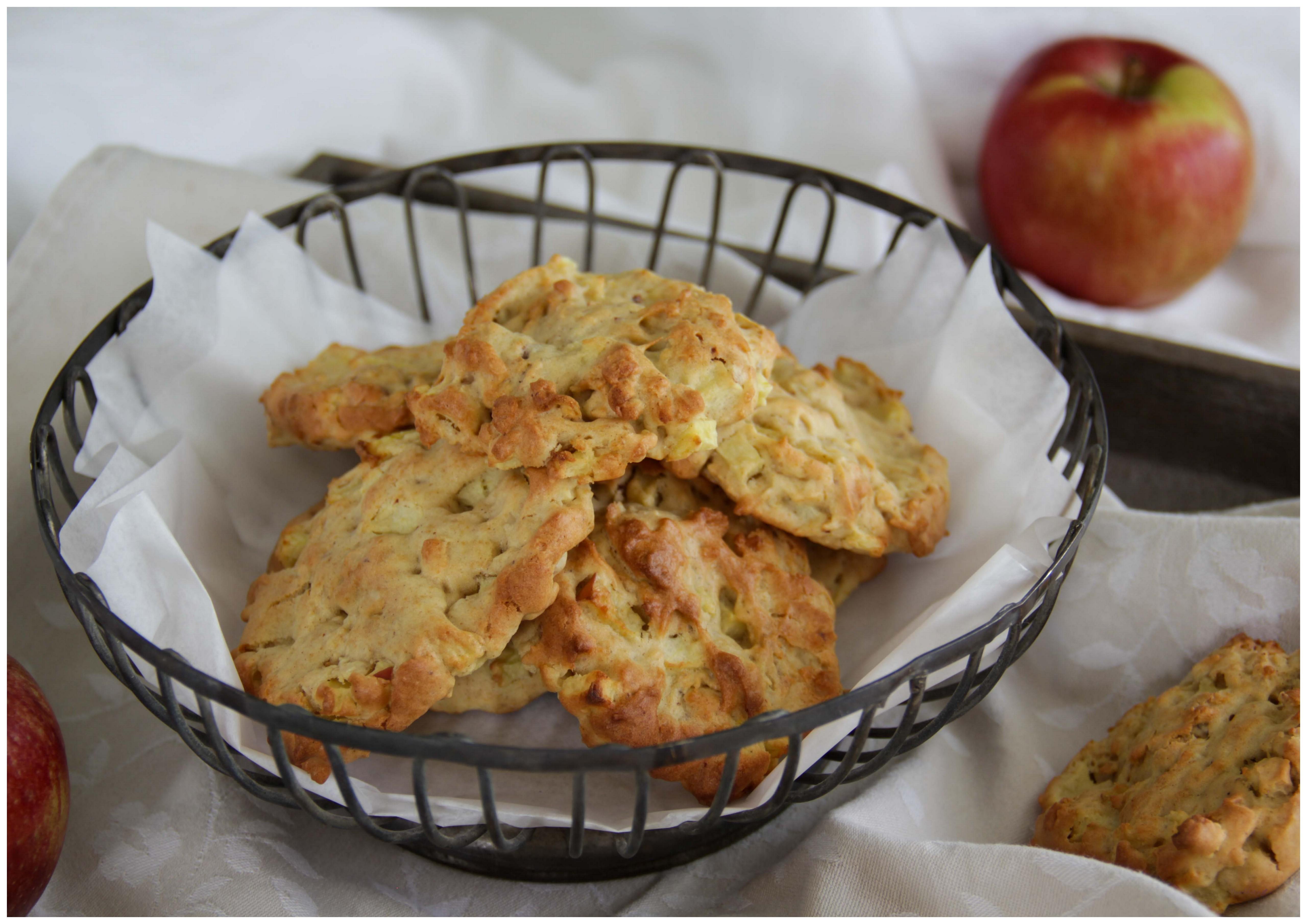 Apfelkekse mit Mandeln & Zimt