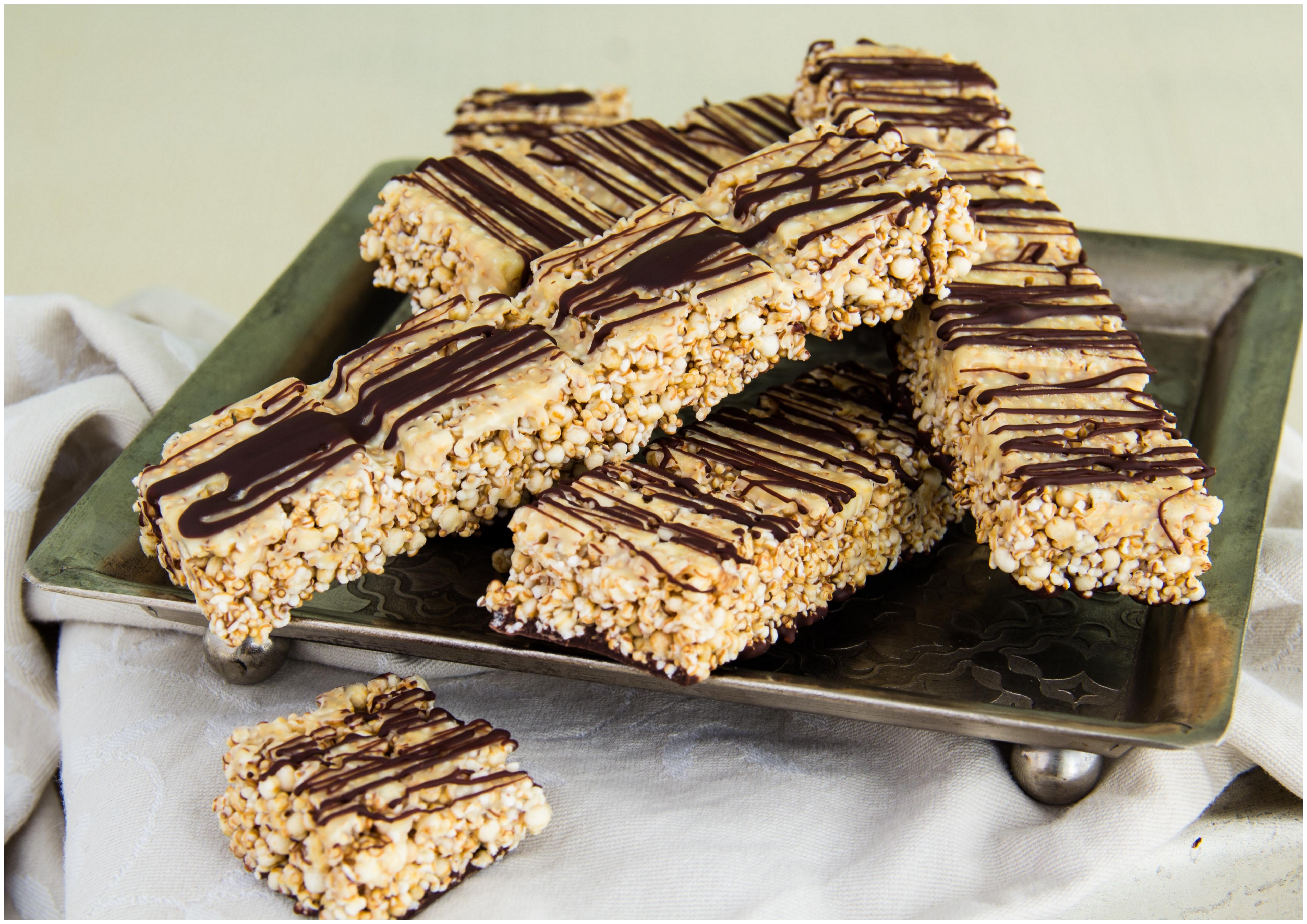 Luftig-leichte Quinoa-Amaranth-Riegel