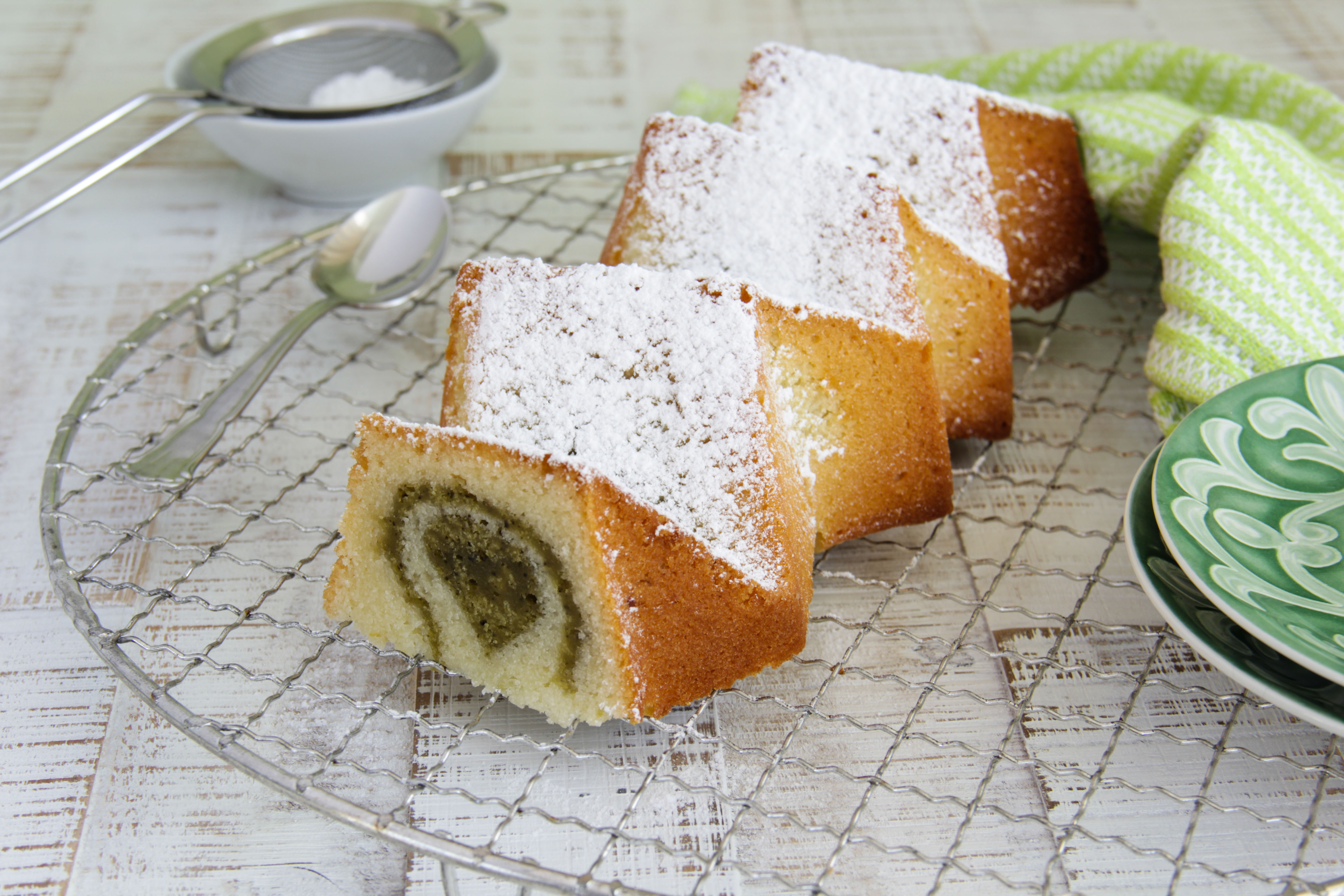 Zitronen-Matcha-Kuchen