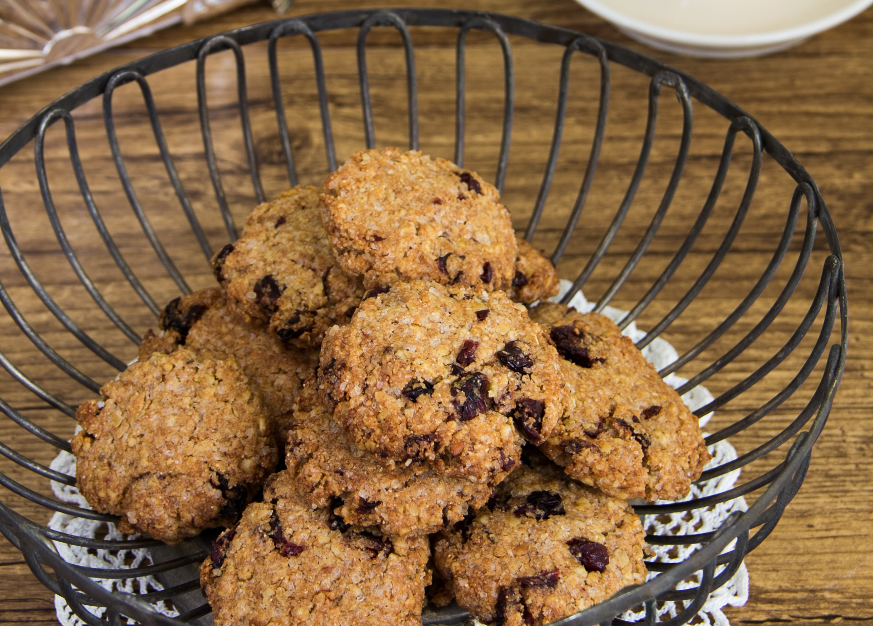 Knusprige Hafer-Cranberry-Kekse