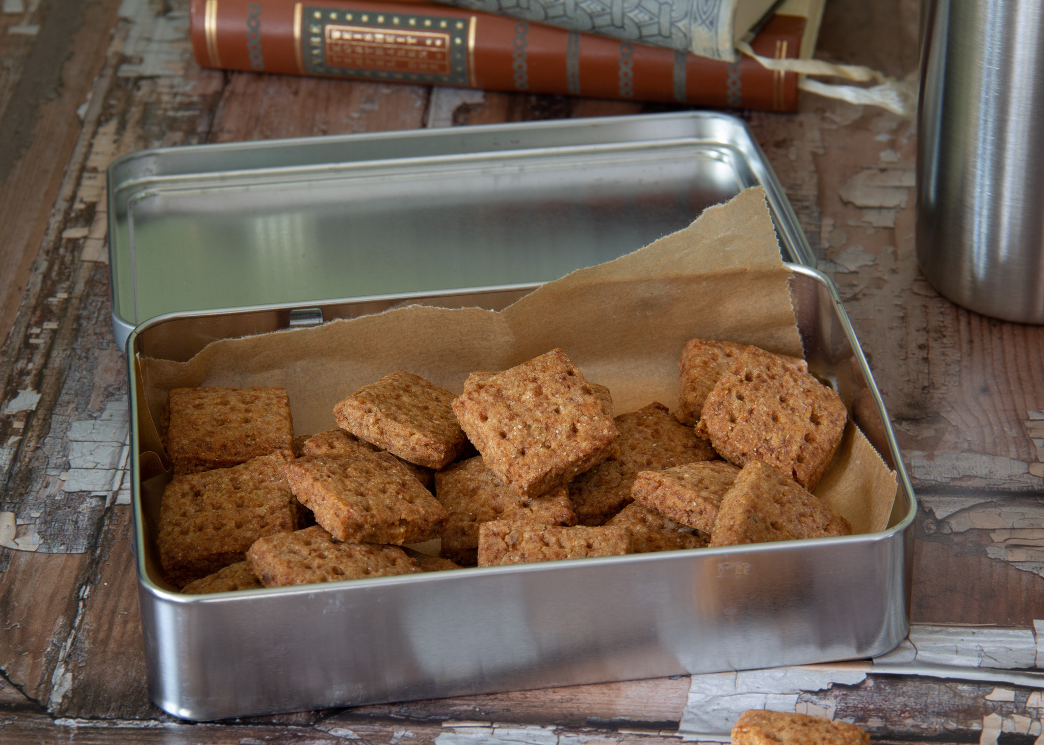 Knuspriges Ingwer-Shortbread mit Vollkorn