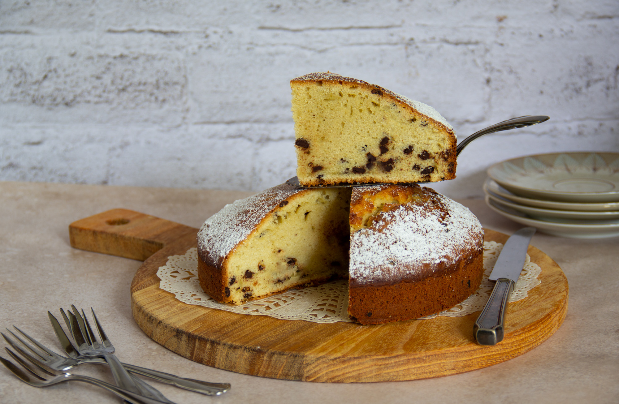 Torta bianca al cioccolato – Italienischer Rührkuchen mit Schokolade