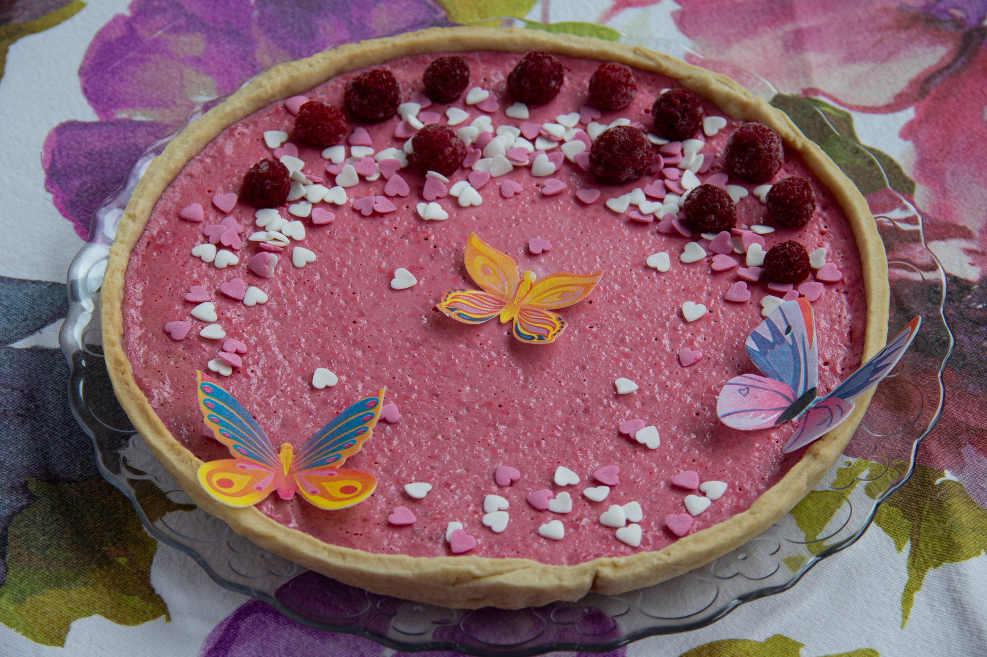 Frühlingsgefühle: Himbeer-Schmand-Tarte