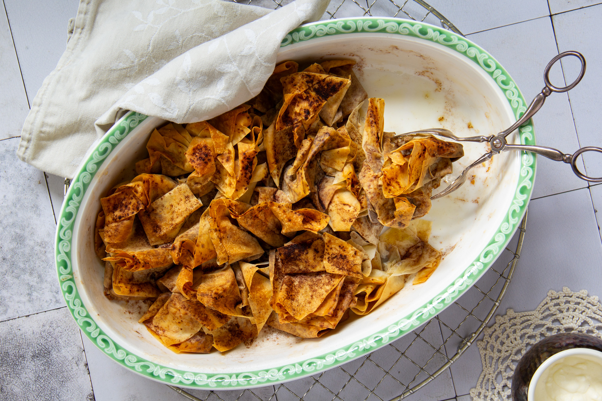 Knusper, knusper: Schnelle Nascherei aus Filoteig mit Zimt-Birkenzucker