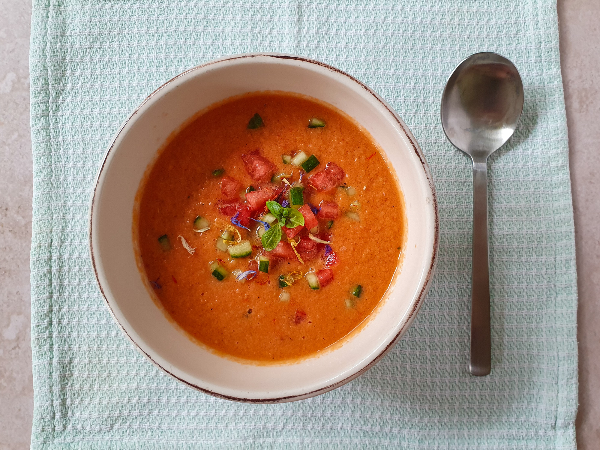 Gazpacho mit Wassermelone