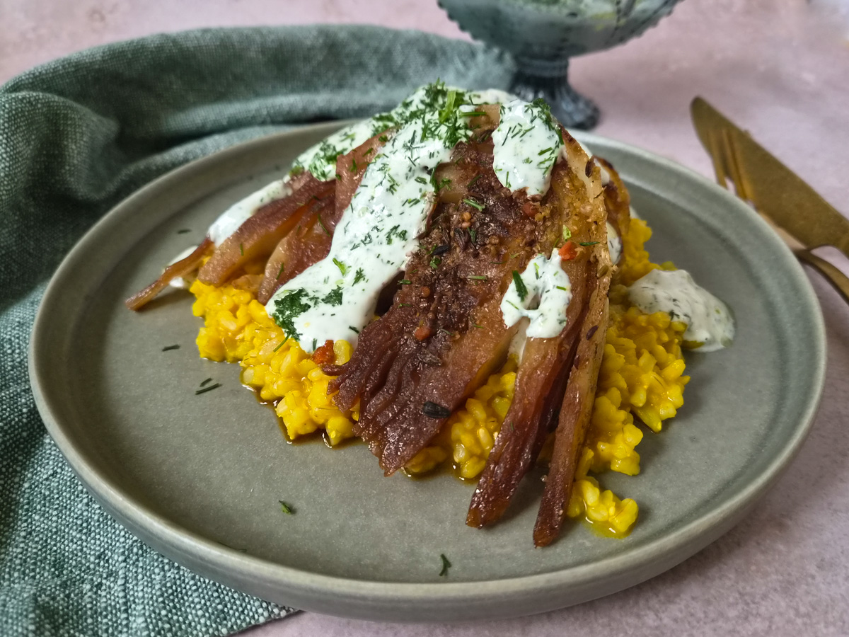 Weißkohl auf Kurkuma-Reis mit Dip & Dill_BEARB (1)