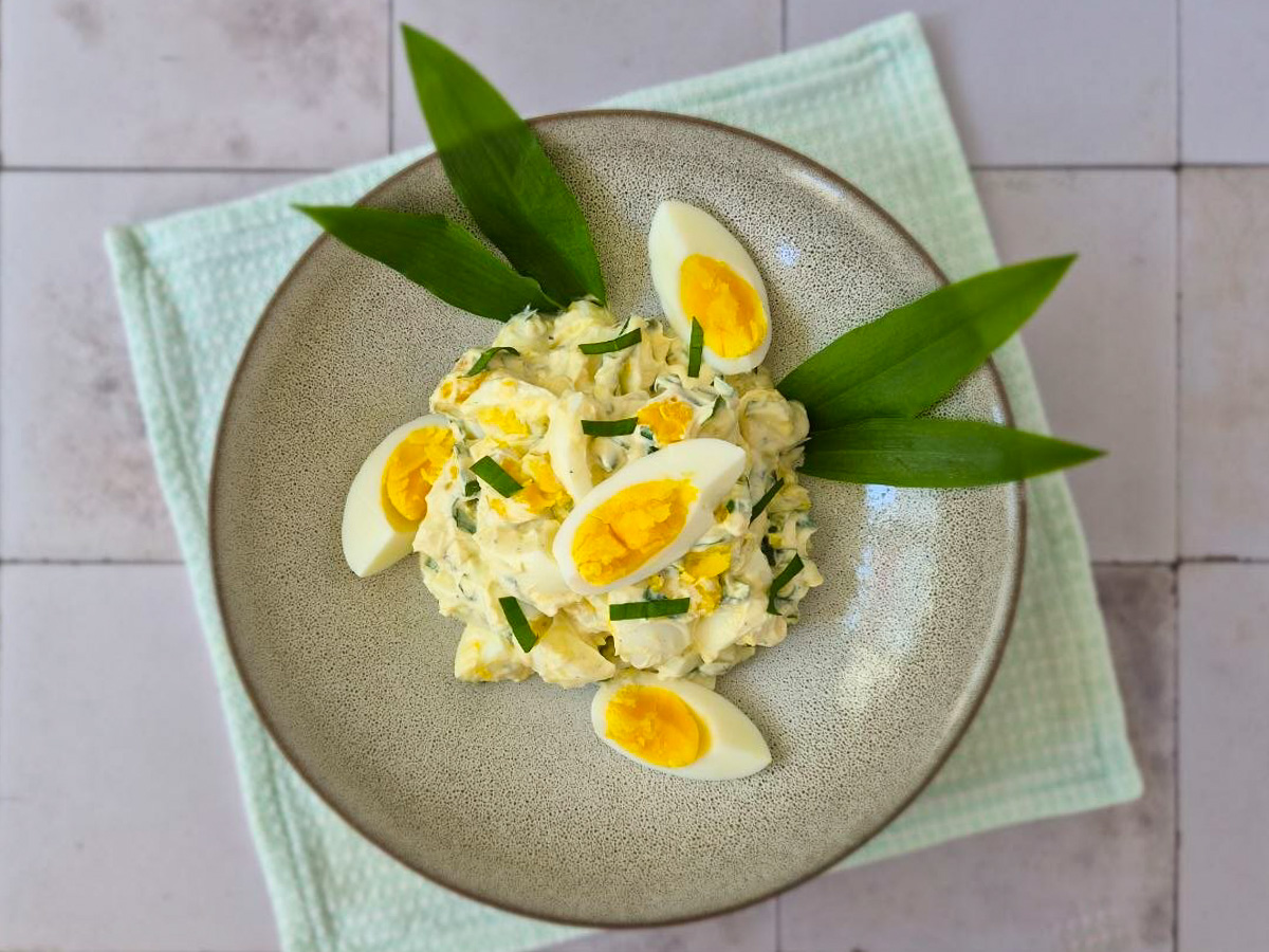 Eiersalat mit Skyr & Bärlauch